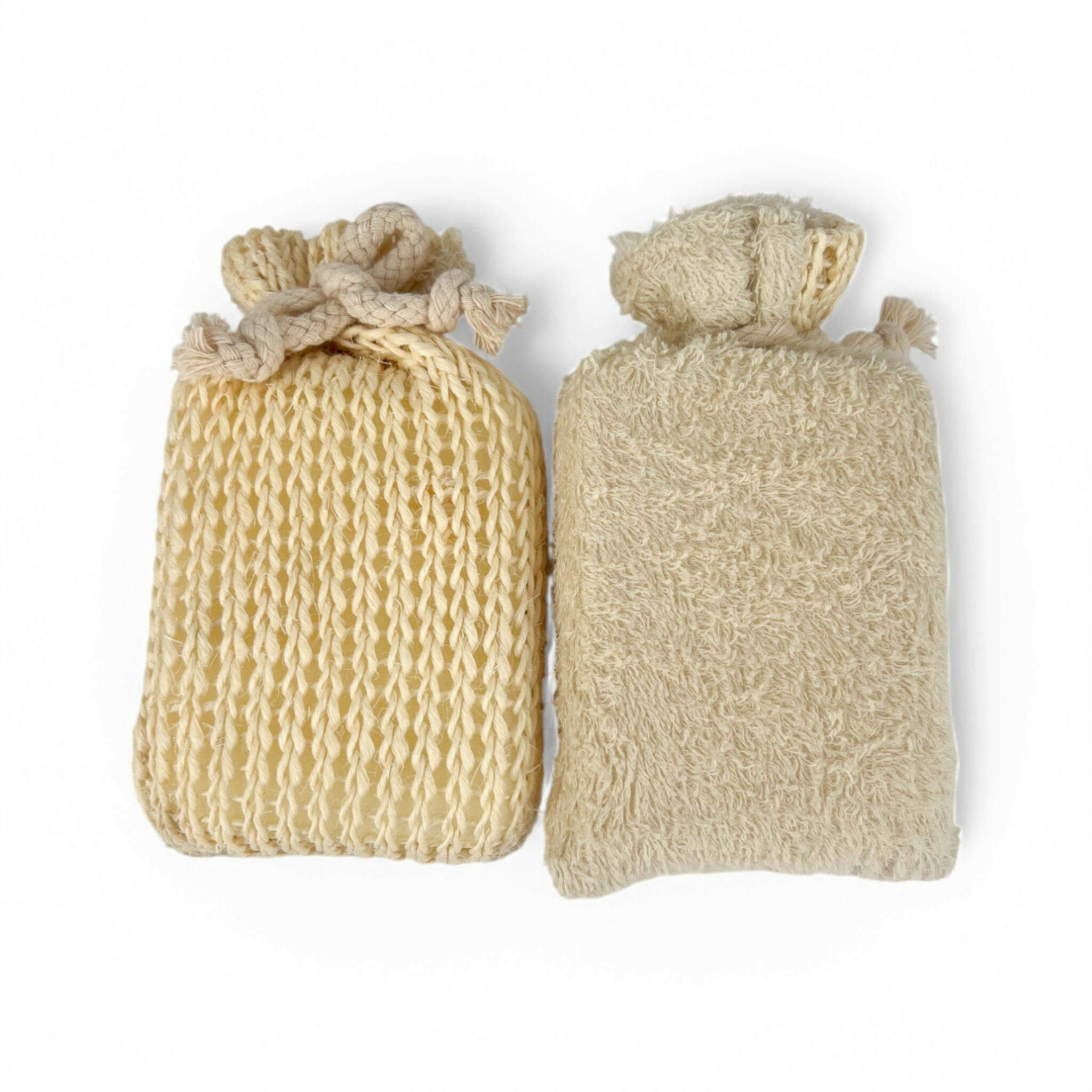 Dual Sisal/Cotton Bath Sponge - Old Town Soap Co.
