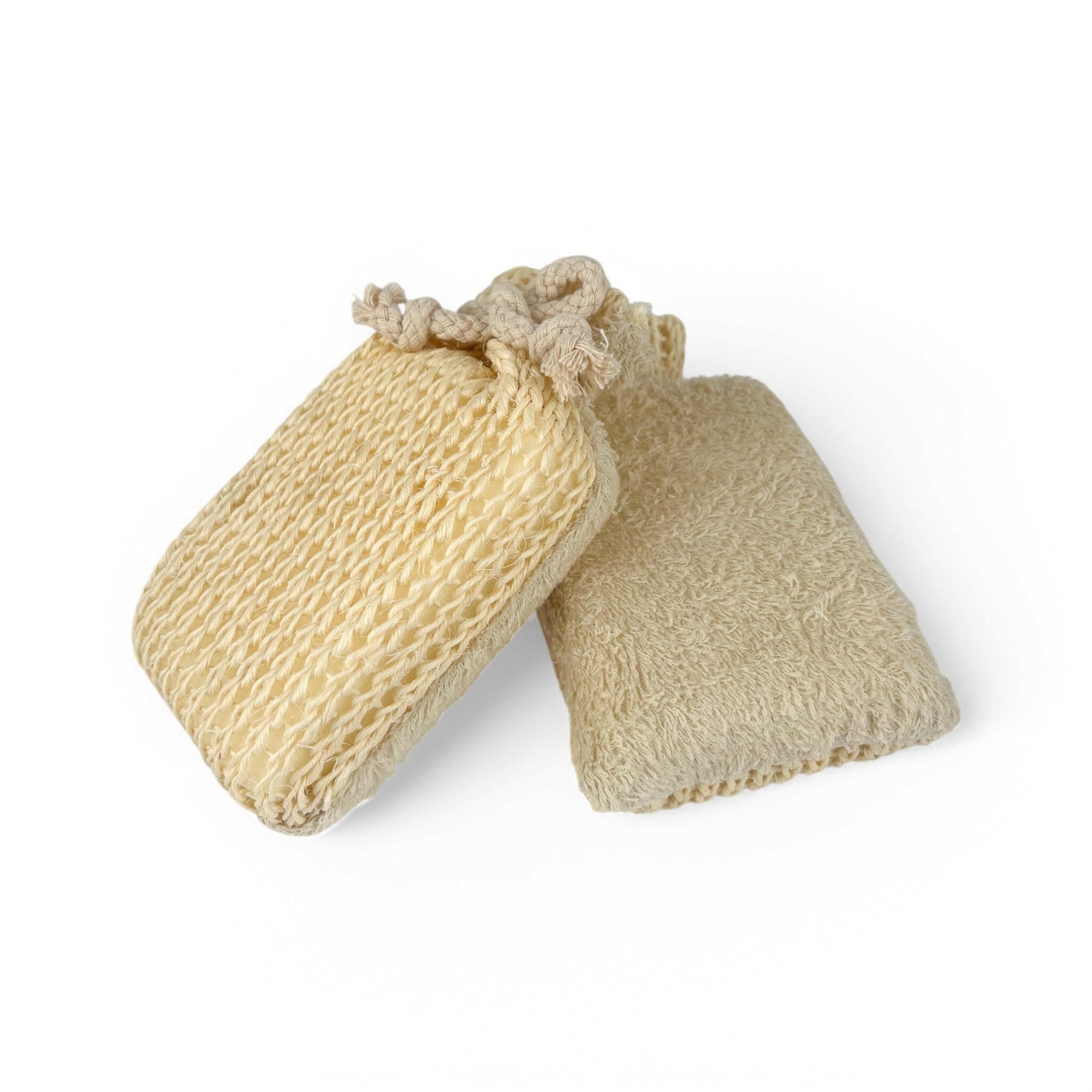 Dual Sisal/Cotton Bath Sponge