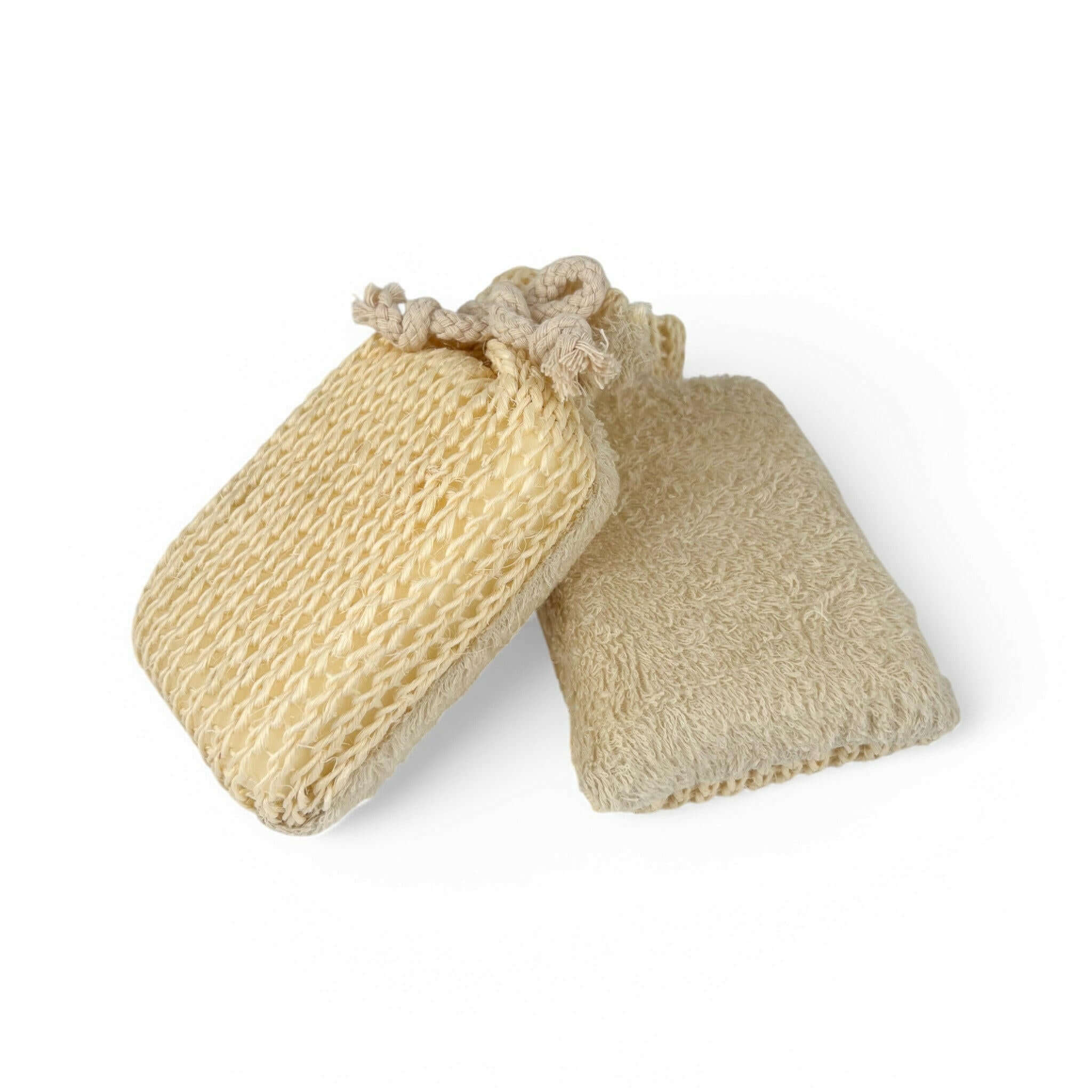 Dual Sisal/Cotton Bath Sponge - Old Town Soap Co.