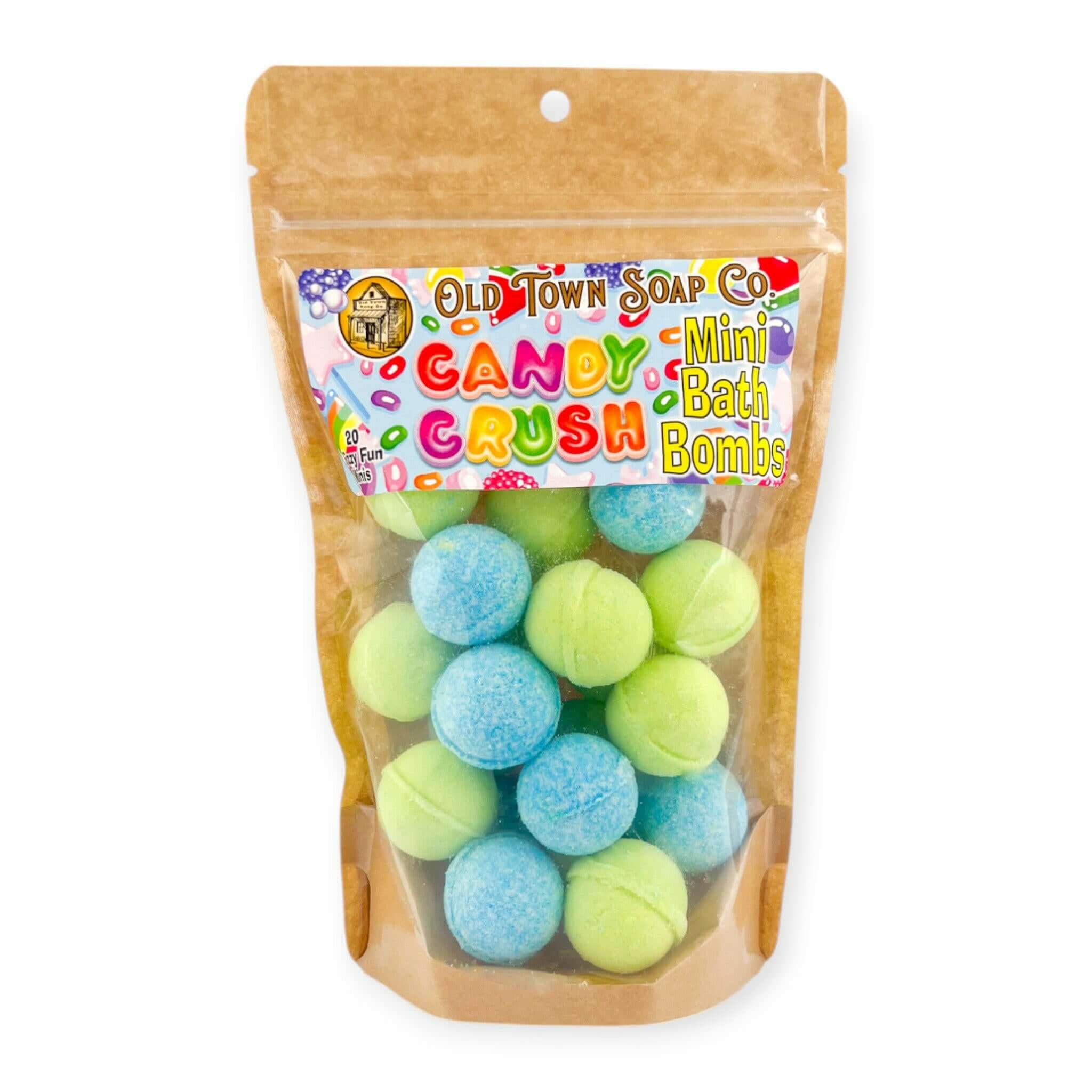 Candy Crush Mini Bath Bombs - Old Town Soap Co.