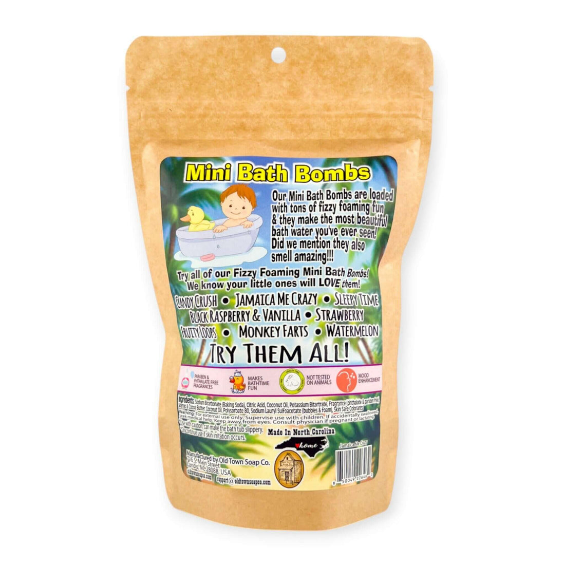 Jamaica Me Crazy Mini Bath Bombs - Old Town Soap Co.