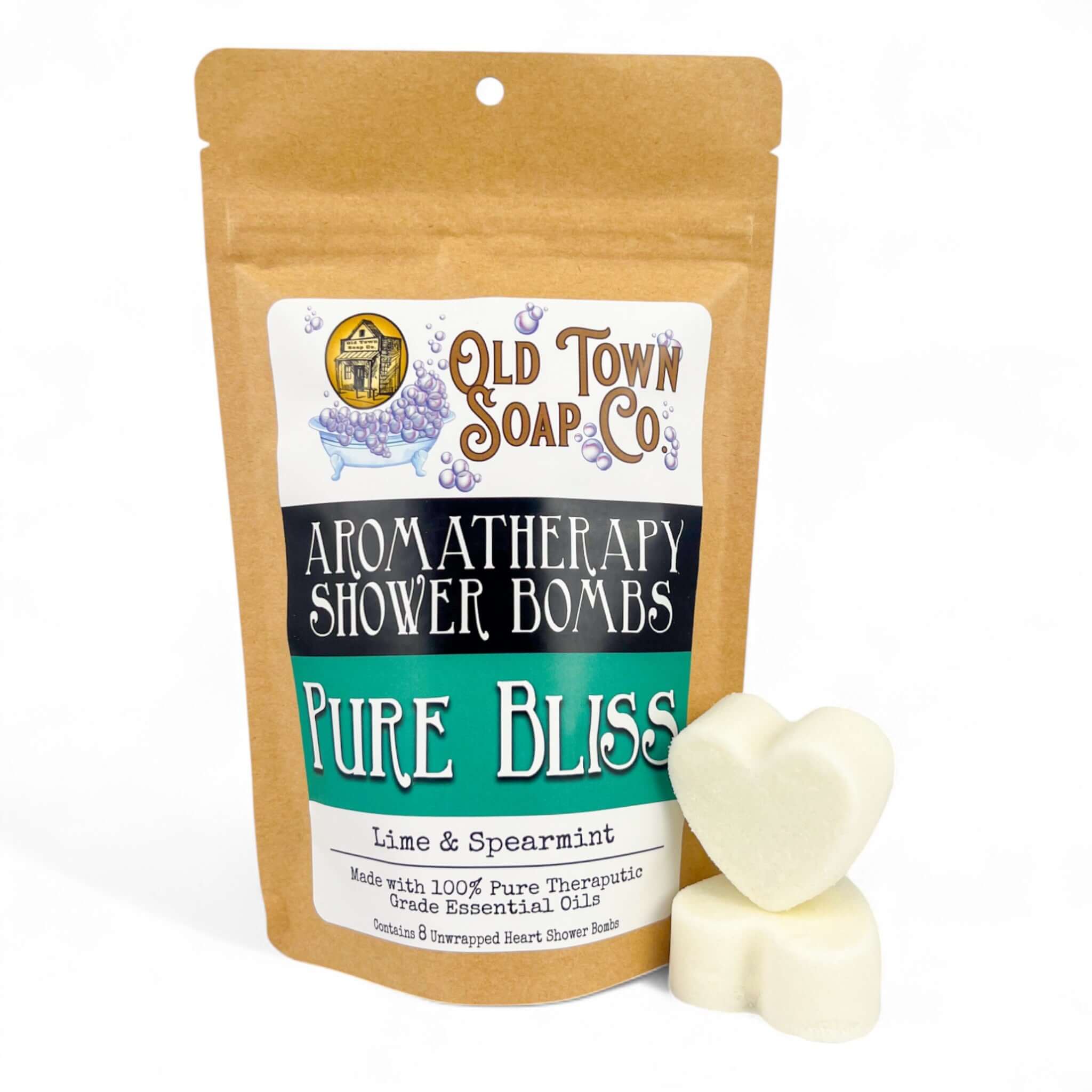 8 Pack Aromatherapy Shower Bombs - Old Town Soap Co.