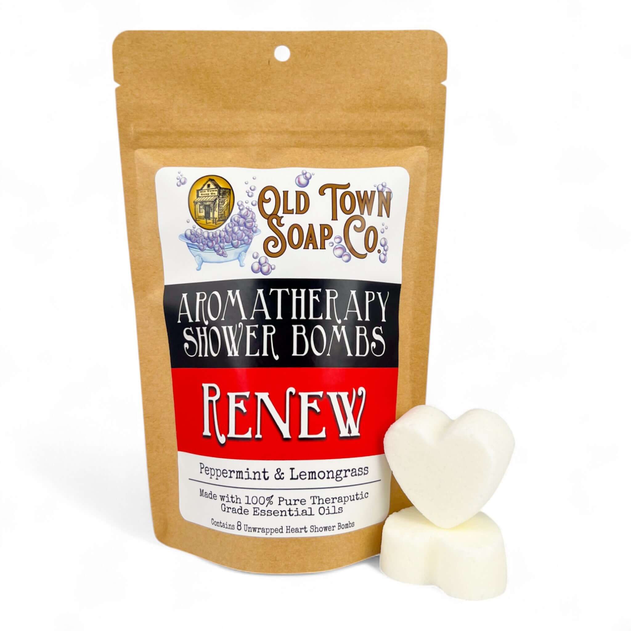 8 Pack Aromatherapy Shower Bombs - Old Town Soap Co.