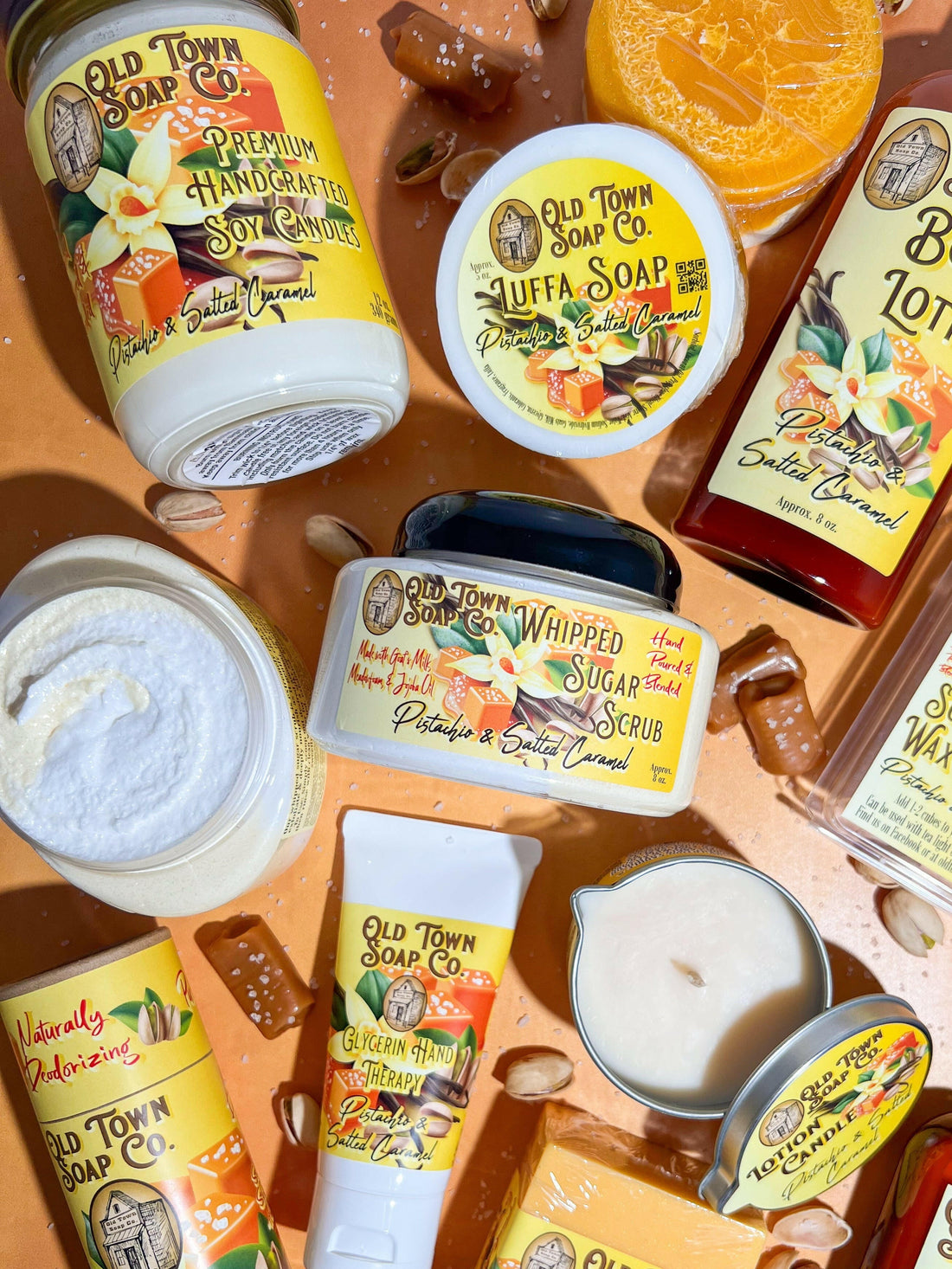 Pistachio & Salted Caramel -Room+Linen Mist - Old Town Soap Co.