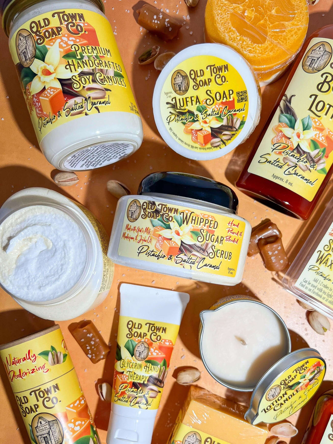 Pistachio & Salted Caramel -Room+Linen Mist - Old Town Soap Co.