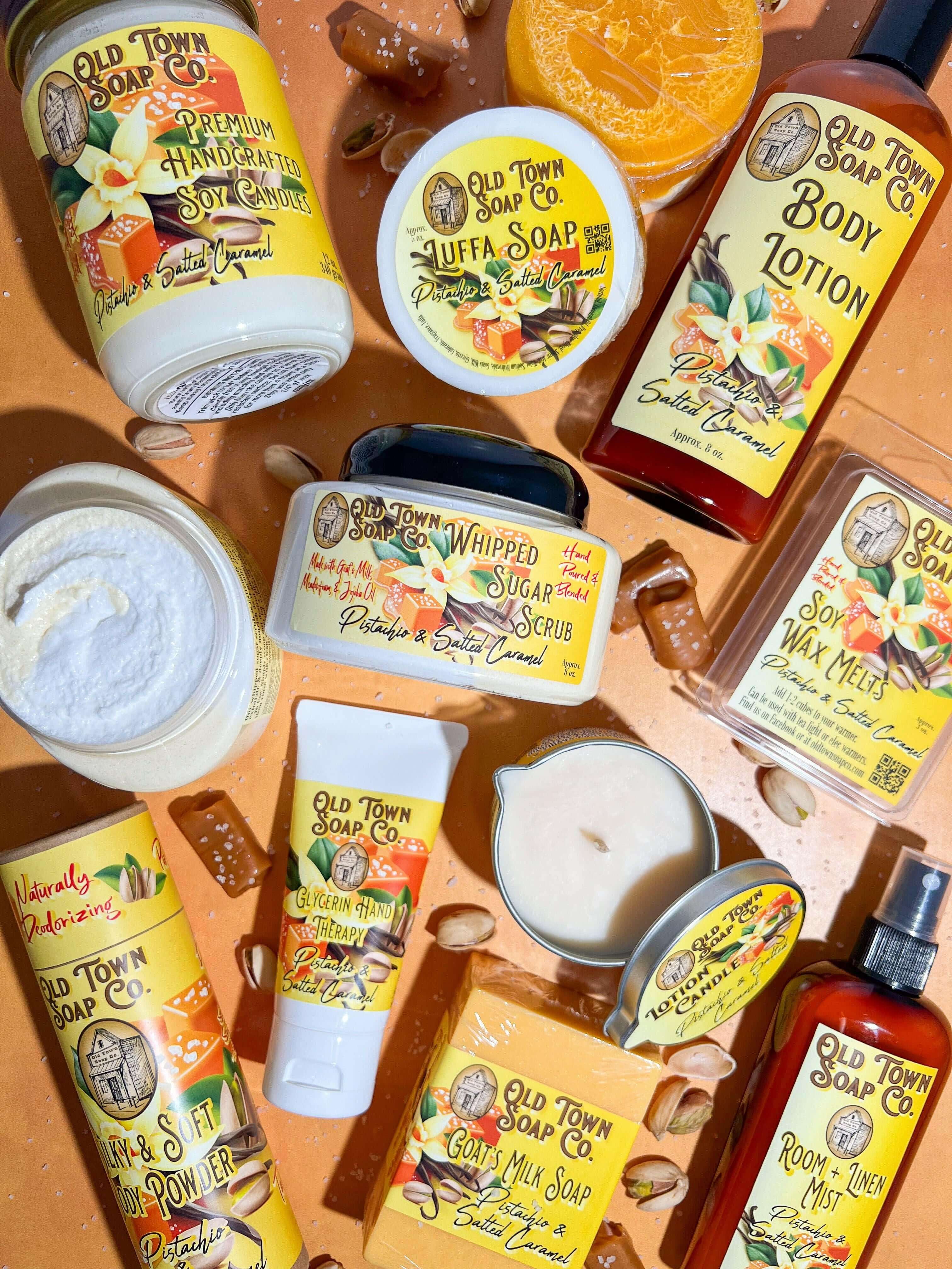 Pistachio & Salted Caramel 6oz Glycerin Hand Therapy - Old Town Soap Co.