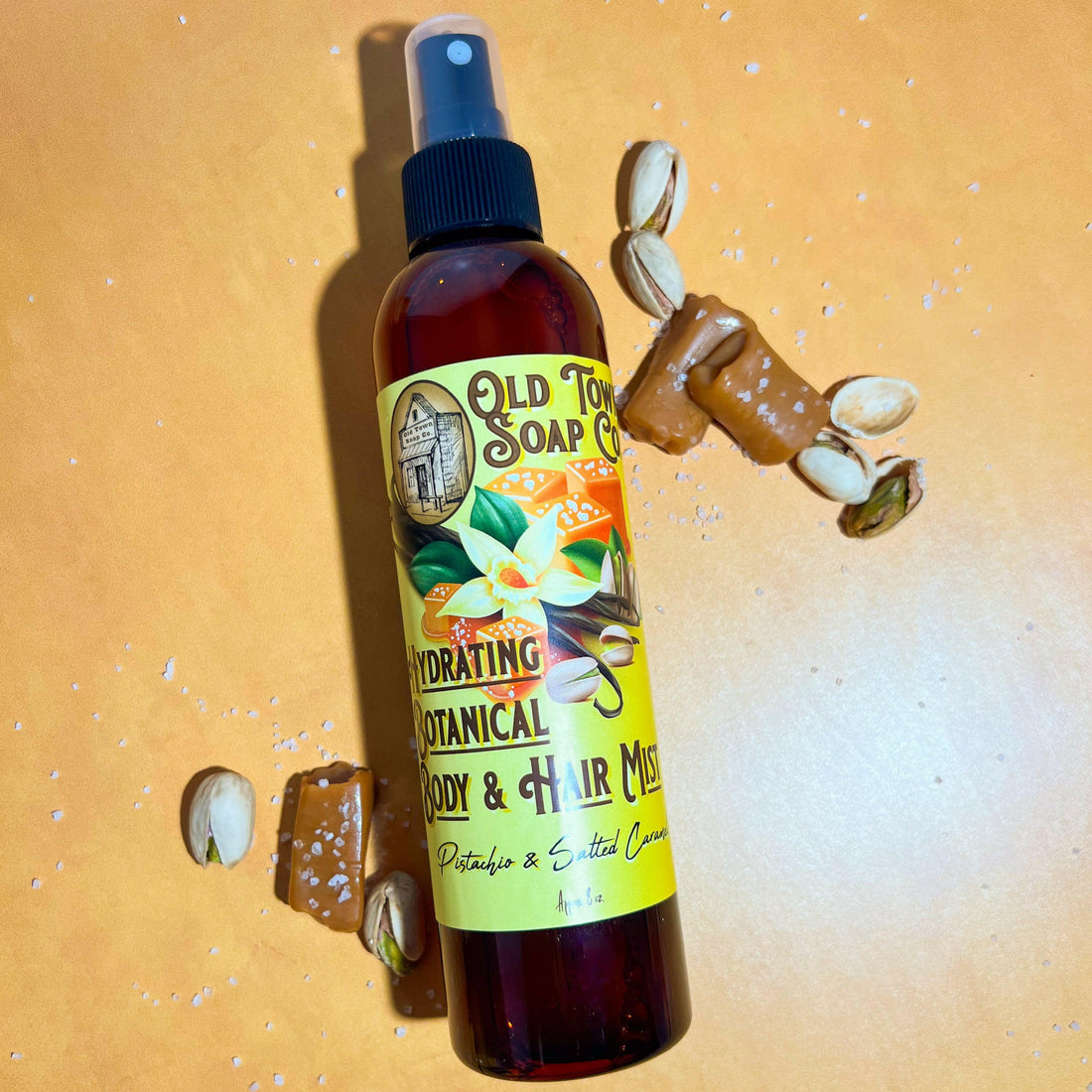 Pistachio & Salted Caramel Body & Hair Mist - Old Town Soap Co.