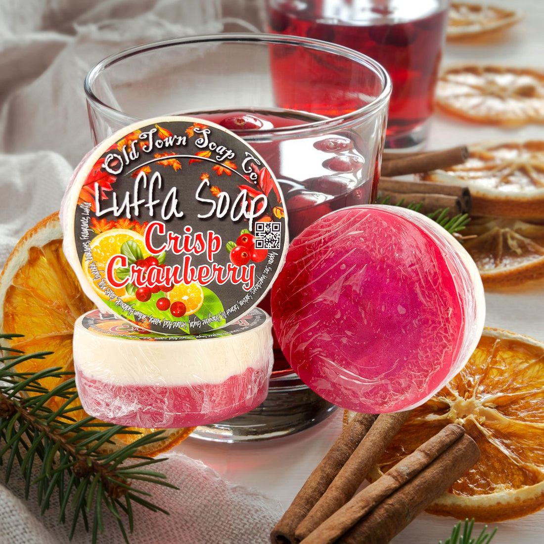 Crisp Cranberry Luffa Soap