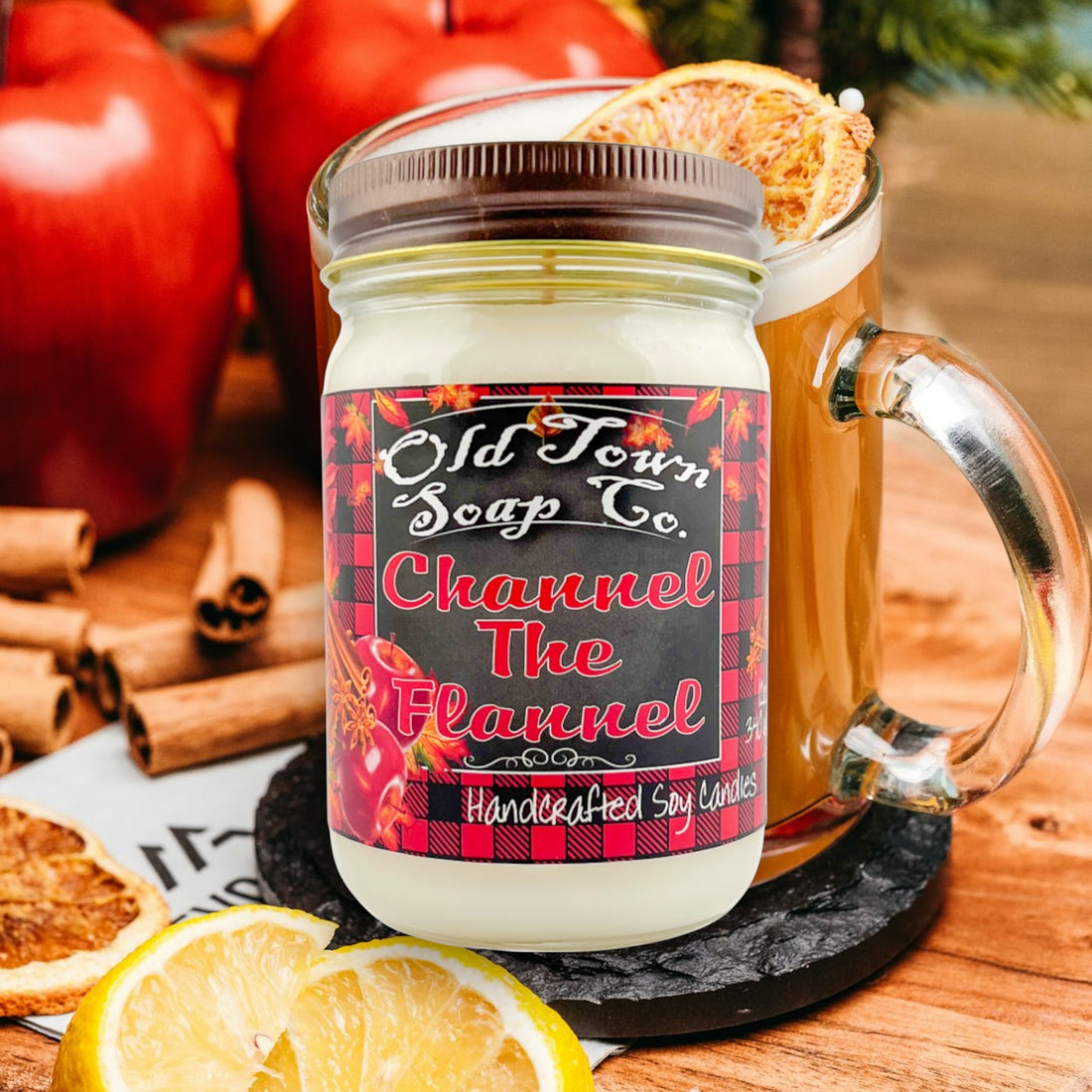 Channel The Flannel - 12oz. Candles - Old Town Soap Co.