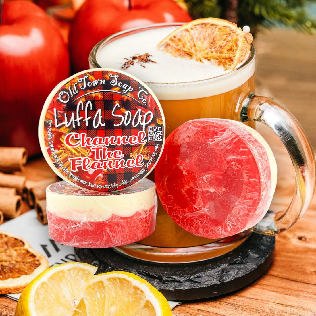 Channel The Flannel Luffa Soap