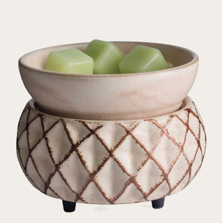 2-in-1 Lattice Wax & Candle Warmer