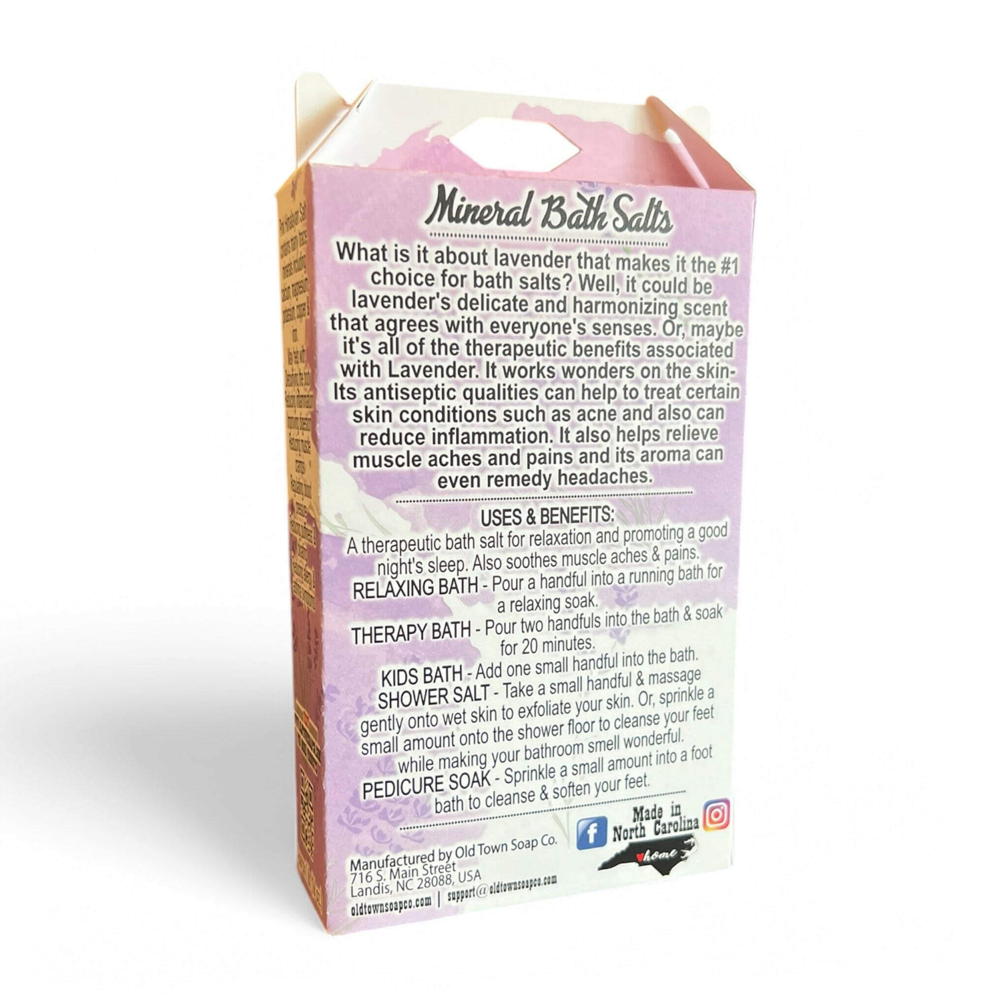 Sleepy Lavender Bath Salt Soak - Old Town Soap Co.