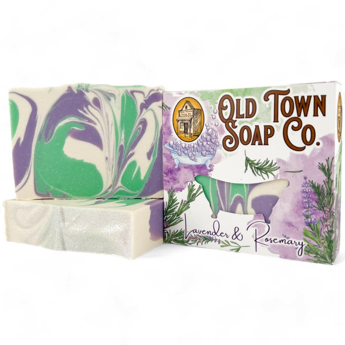 Lavender & Rosemary -Bar Soap - Old Town Soap Co.