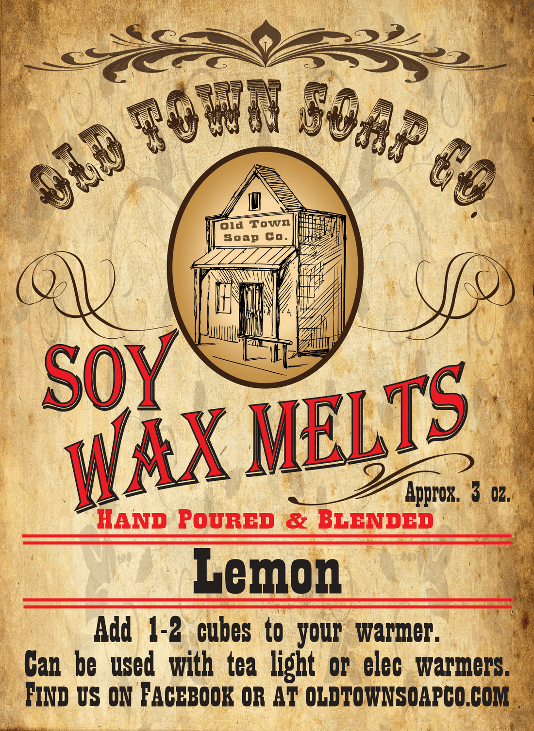 Lemon Wax Melts - Old Town Soap Co.