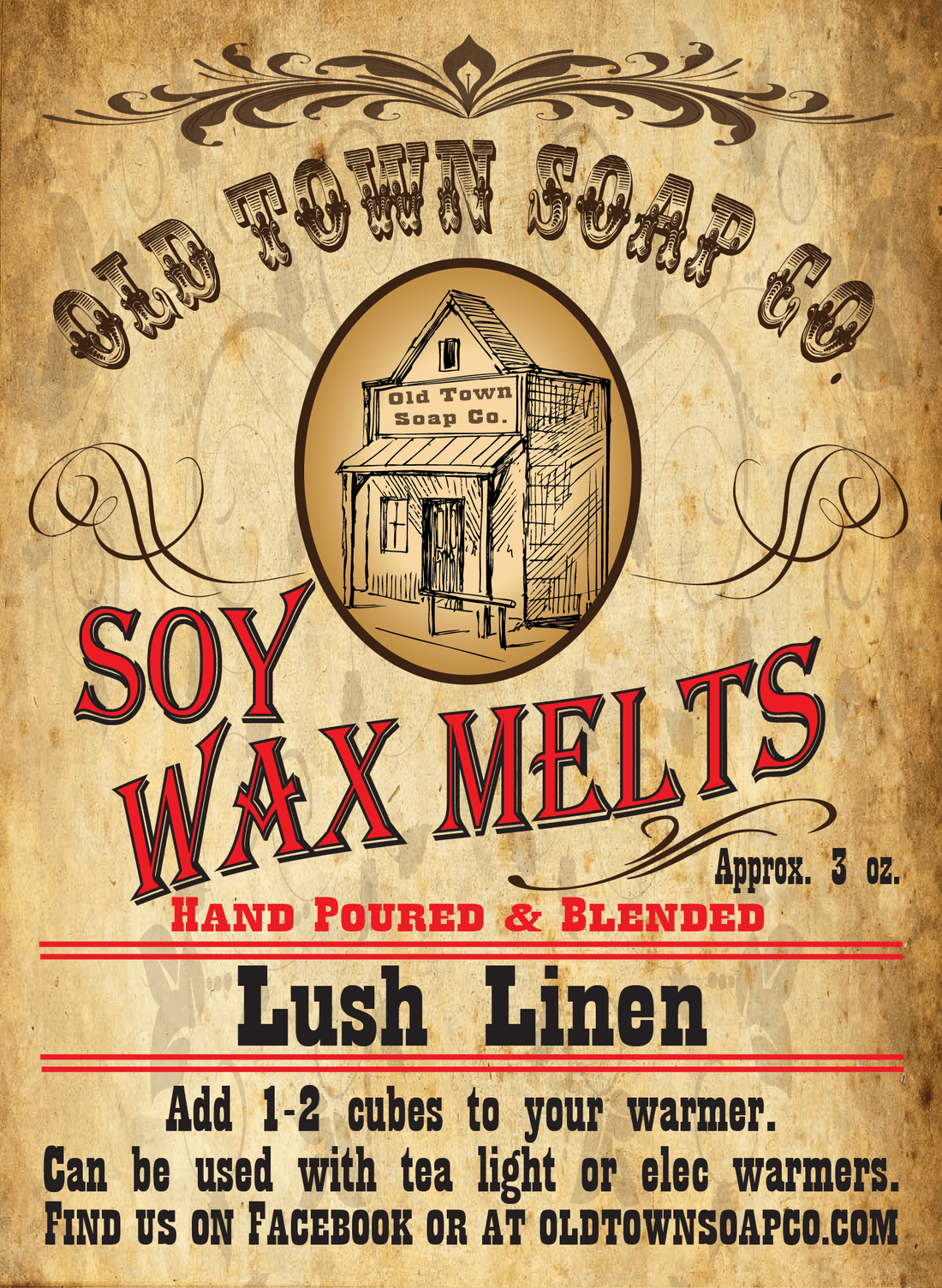 Lush Linen Wax Melts - Old Town Soap Co.