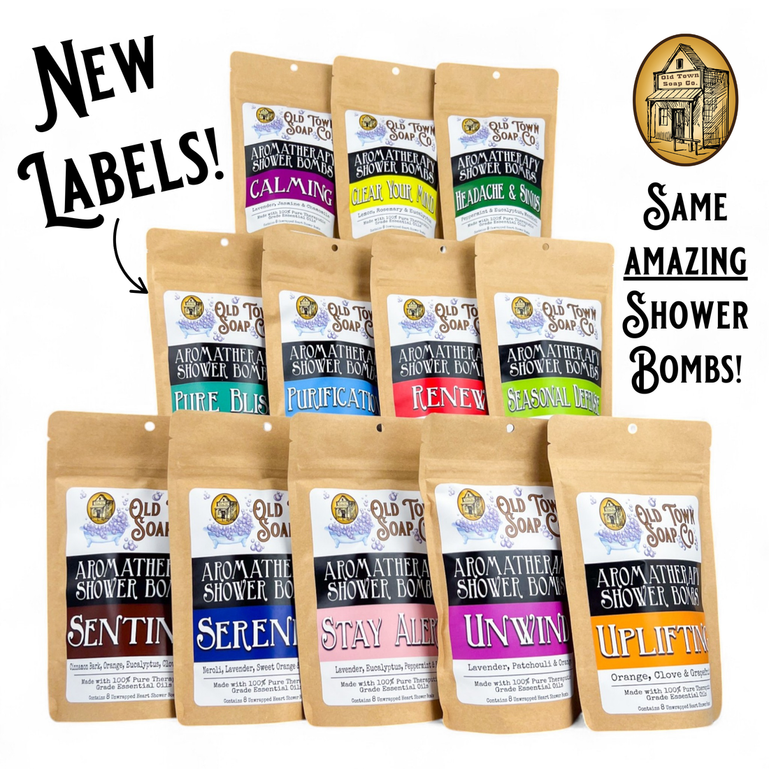 8 Pack Aromatherapy Shower Bombs