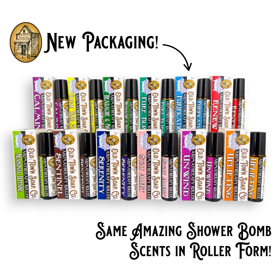 *New Packaging* Aromatherapy Rollers in ALL our Shower Bomb Scents
