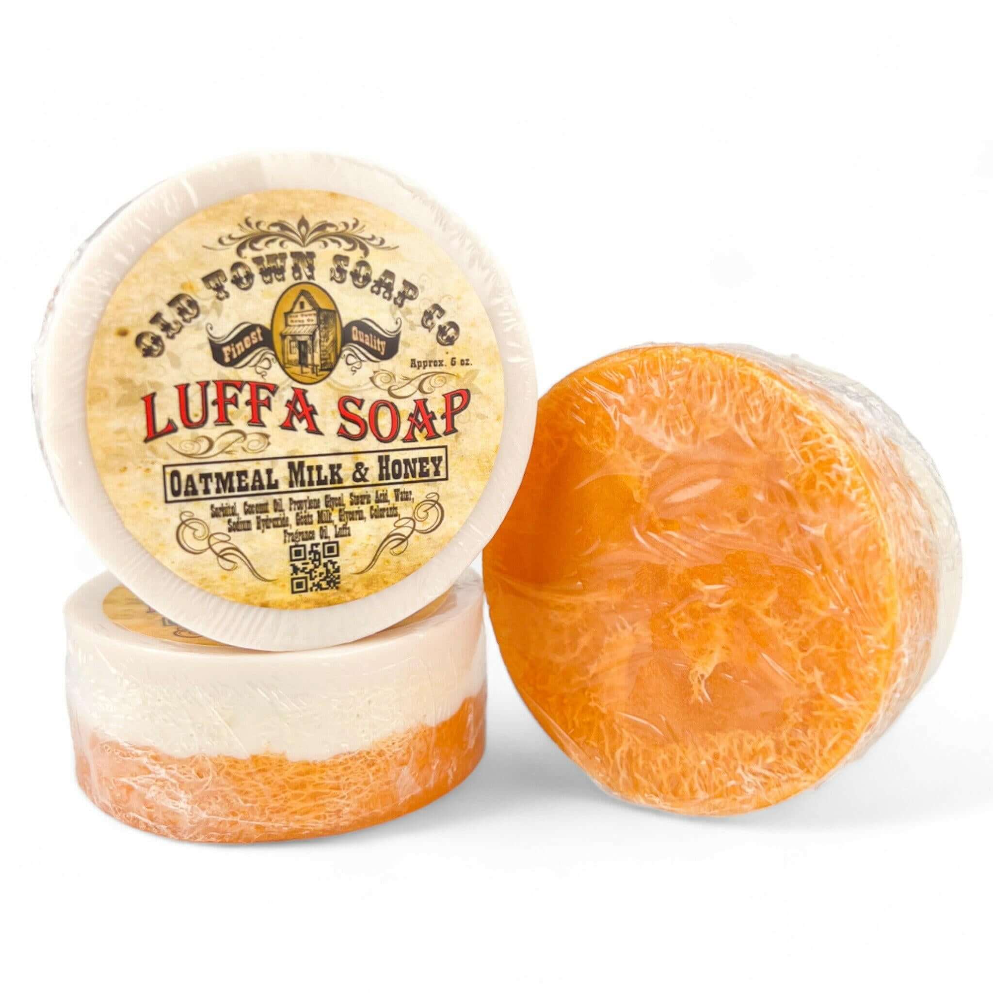 Oatmeal Milk & Honey -Luffa Soap - Old Town Soap Co.