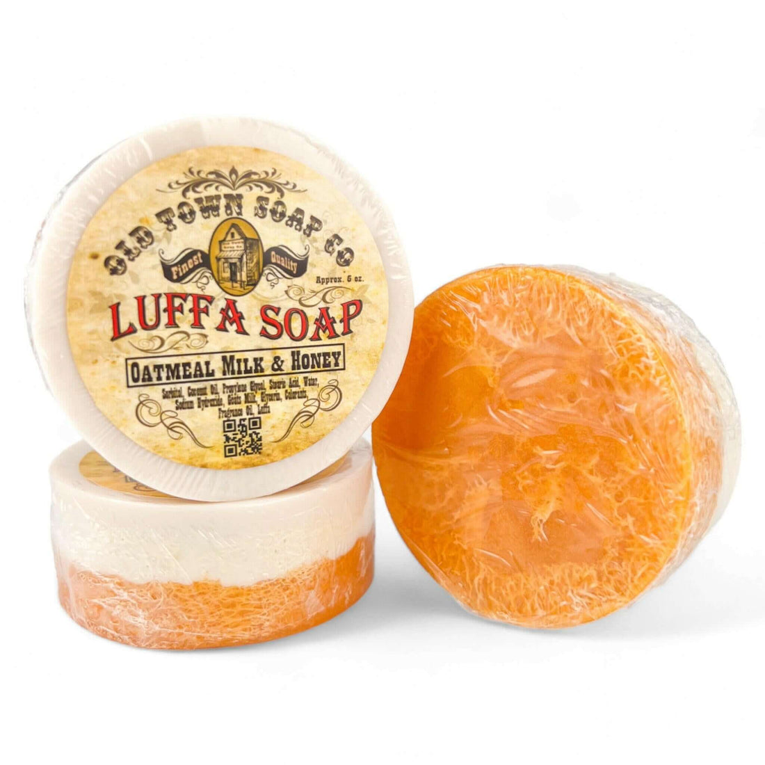 Oatmeal Milk & Honey -Luffa Soap - Old Town Soap Co.