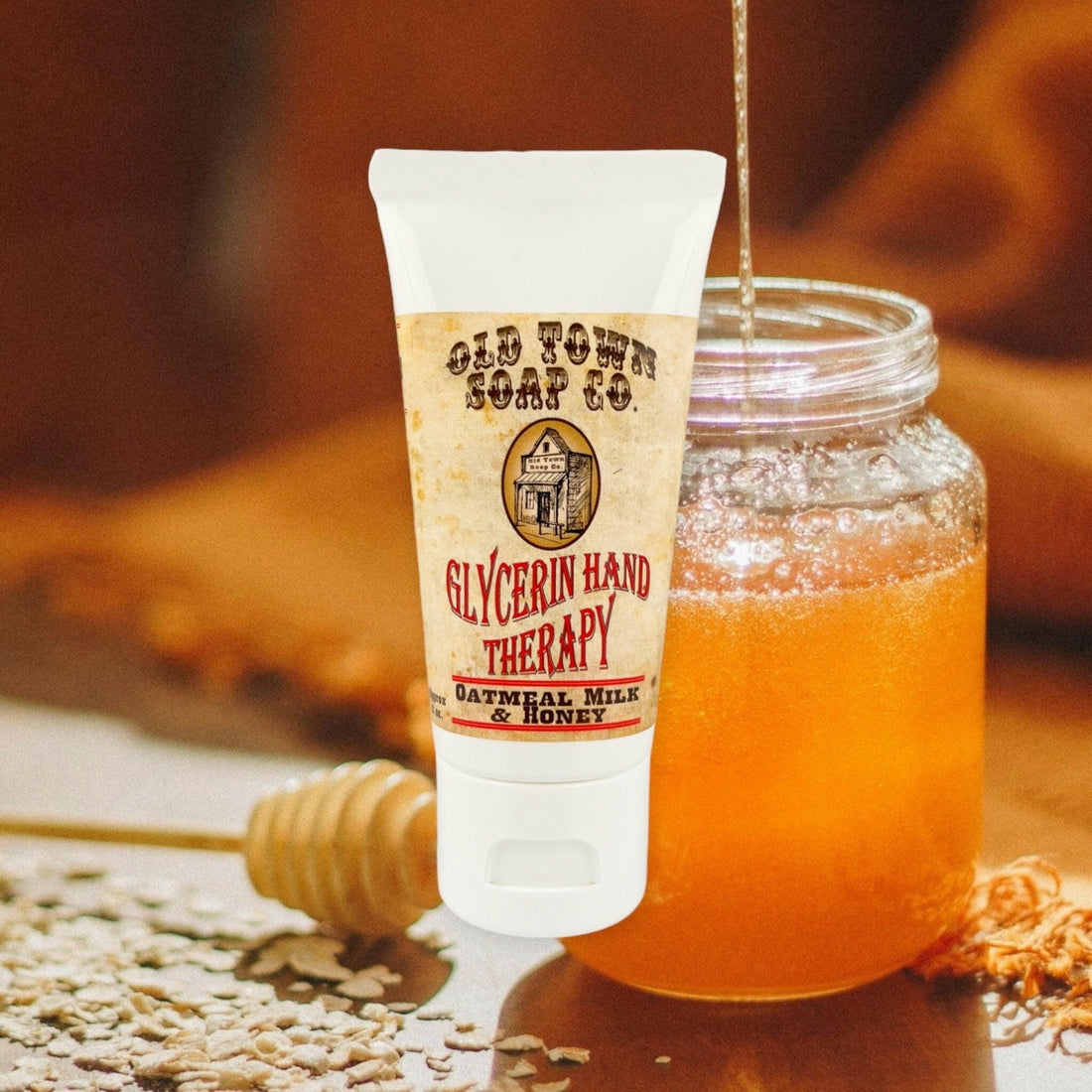 Oatmeal Milk & Honey 2oz Glycerin Hand Therapy - Old Town Soap Co.