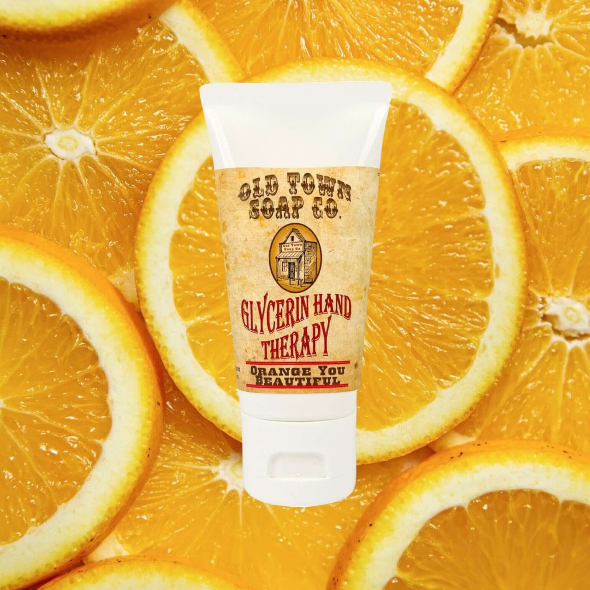 Orange You Beautiful 2oz Glycerin Hand Therapy - Old Town Soap Co.