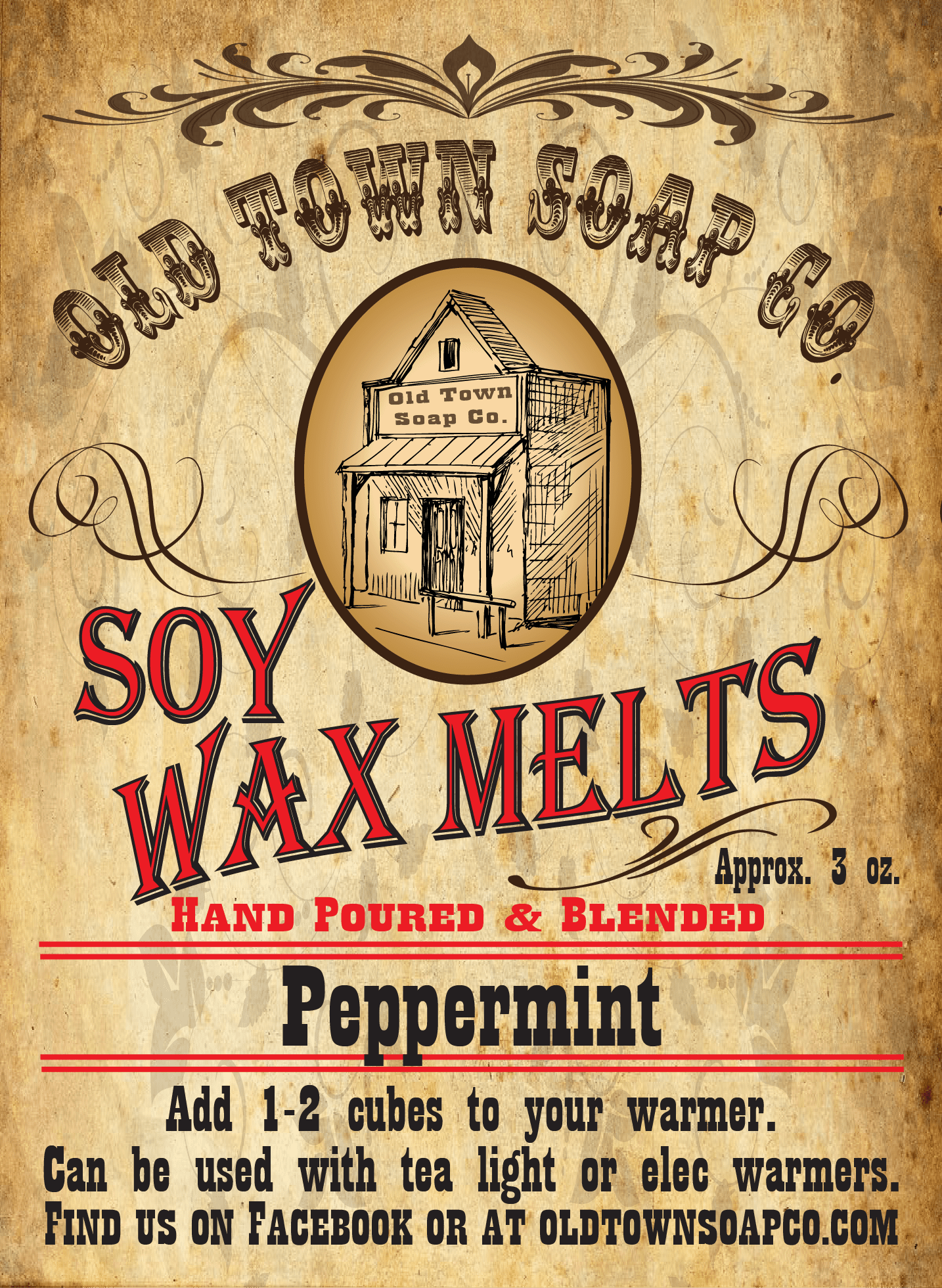 Peppermint Wax Melts - Old Town Soap Co.