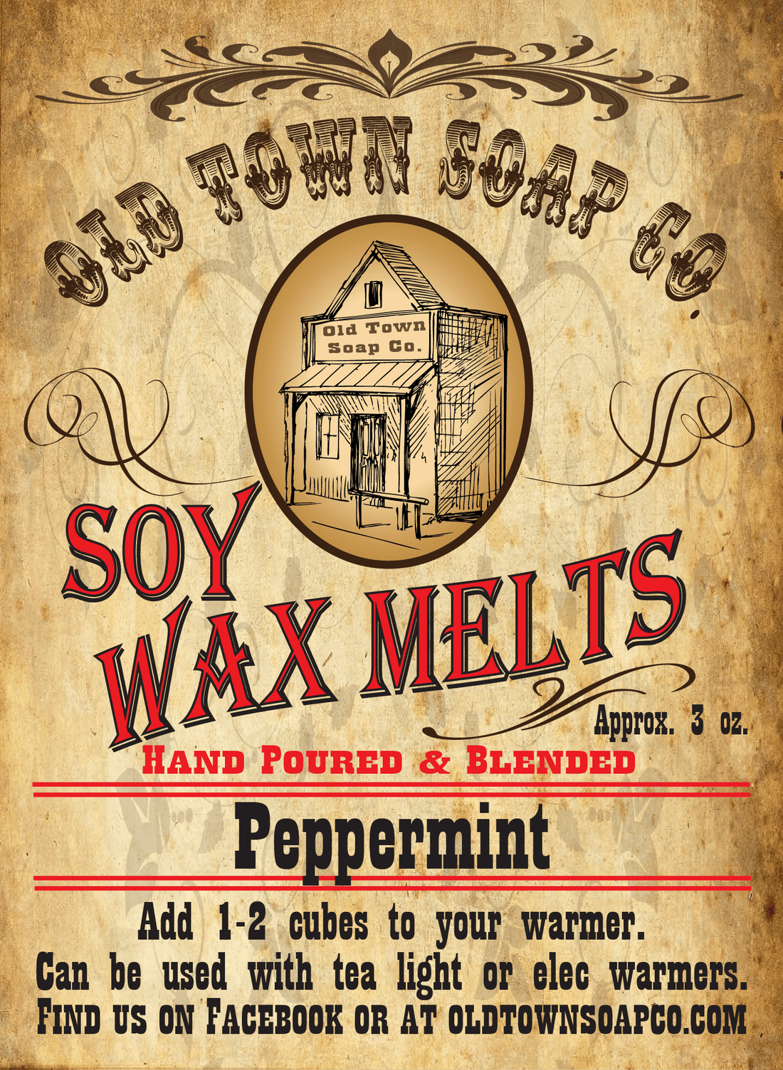 Peppermint Wax Melts - Old Town Soap Co.