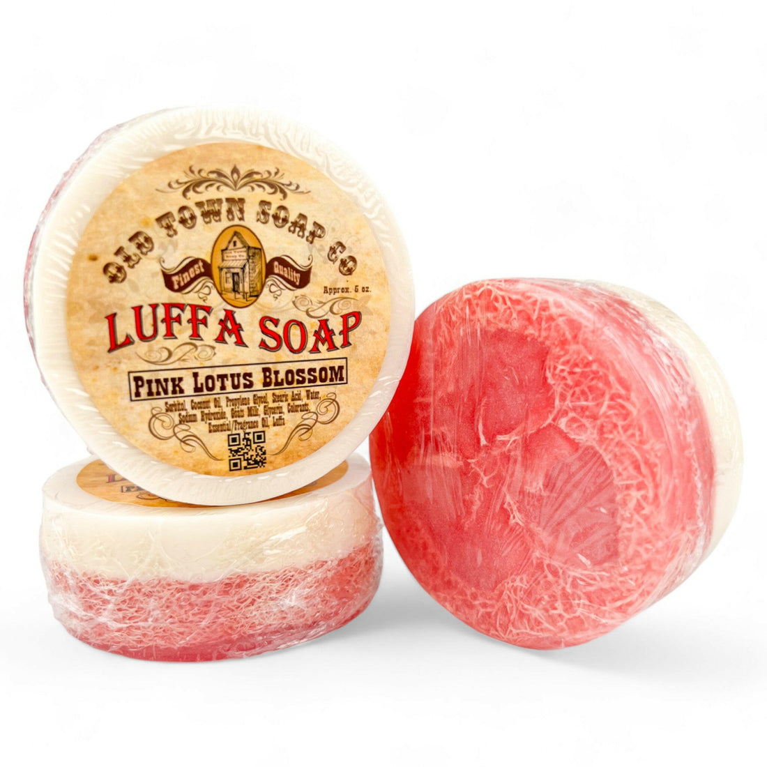 Pink Lotus Blossom -Luffa Soap - Old Town Soap Co.