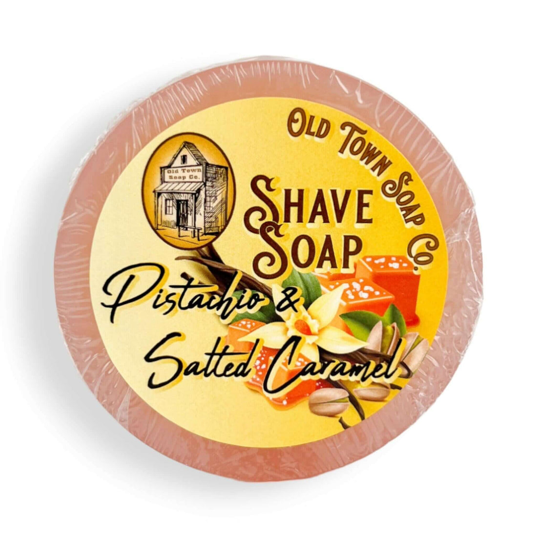 Pistachio & Salted Caramel Shave Soap - Old Town Soap Co.