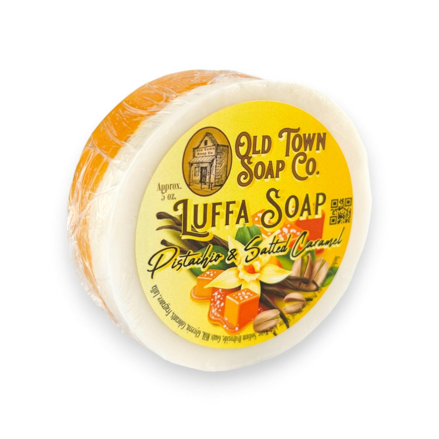 Pistachio & Salted Caramel -Luffa Soap - Old Town Soap Co.