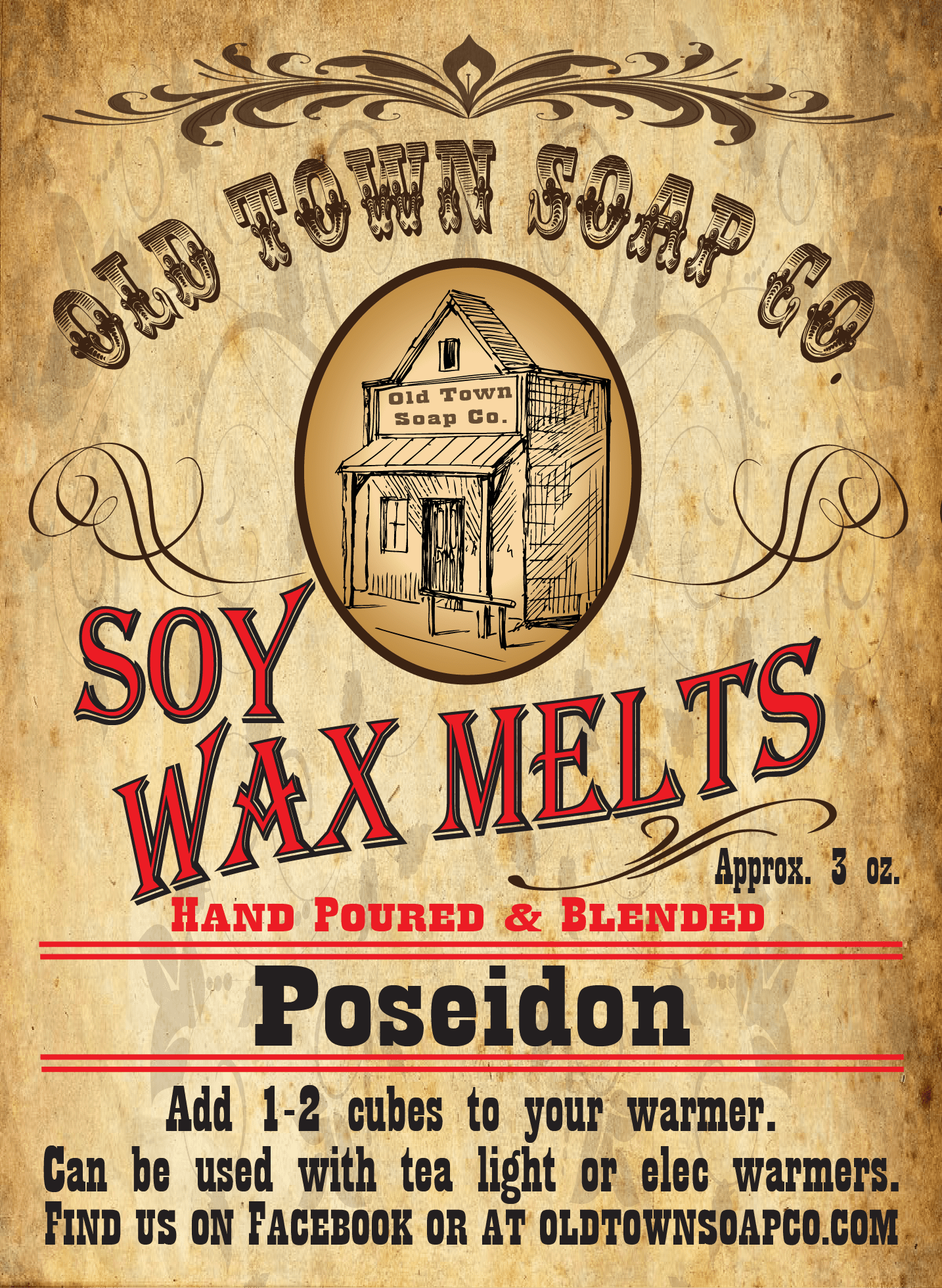 Poseidon Wax Melts - Old Town Soap Co.