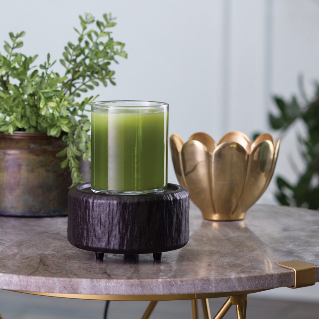 2-in-1 Primitive Black Candle & Wax Warmer