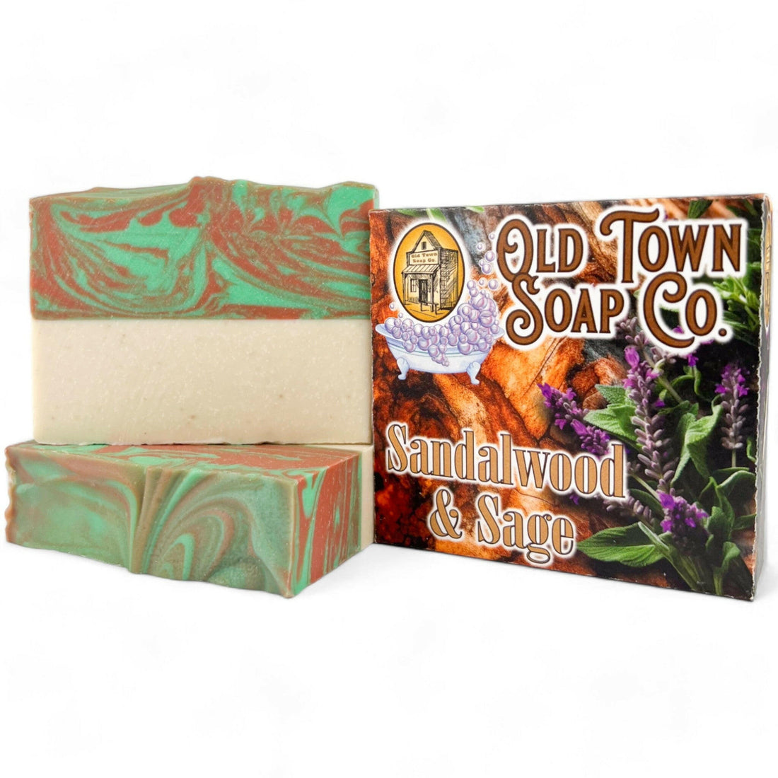 Sandalwood & Sage -Bar Soap - Old Town Soap Co.