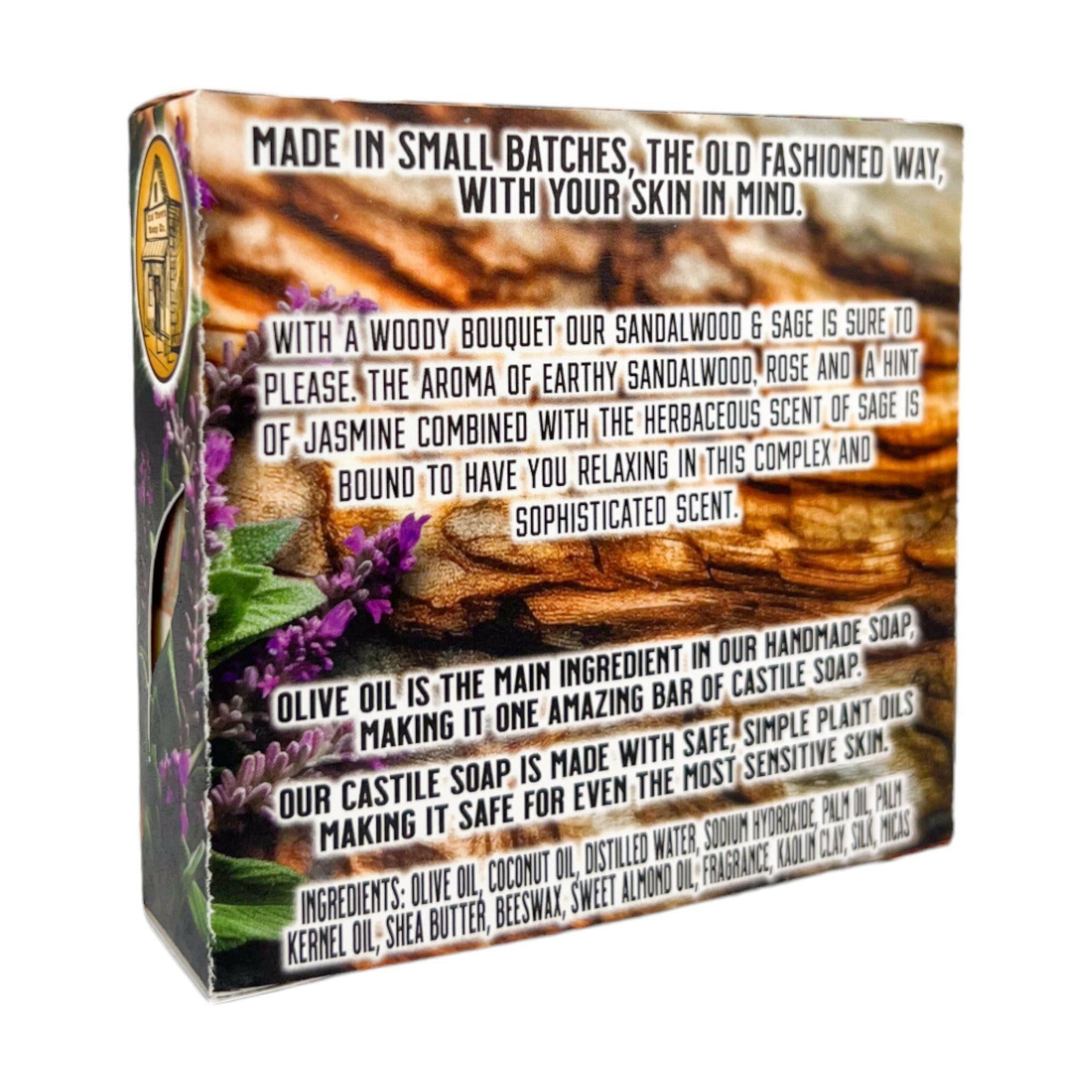 Sandalwood & Sage -Bar Soap - Old Town Soap Co.