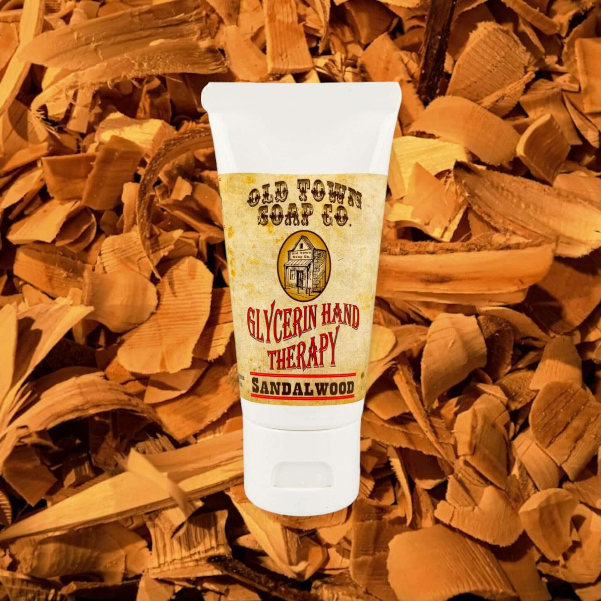 Sandalwood 2oz Glycerin Hand Therapy - Old Town Soap Co.