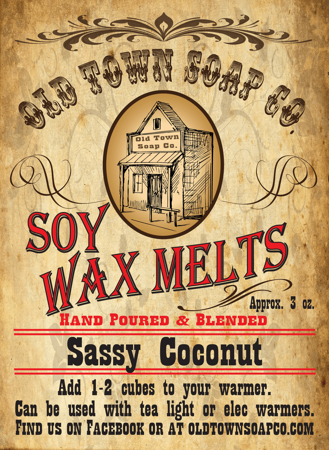 Sassy Coconut Wax Melts - Old Town Soap Co.