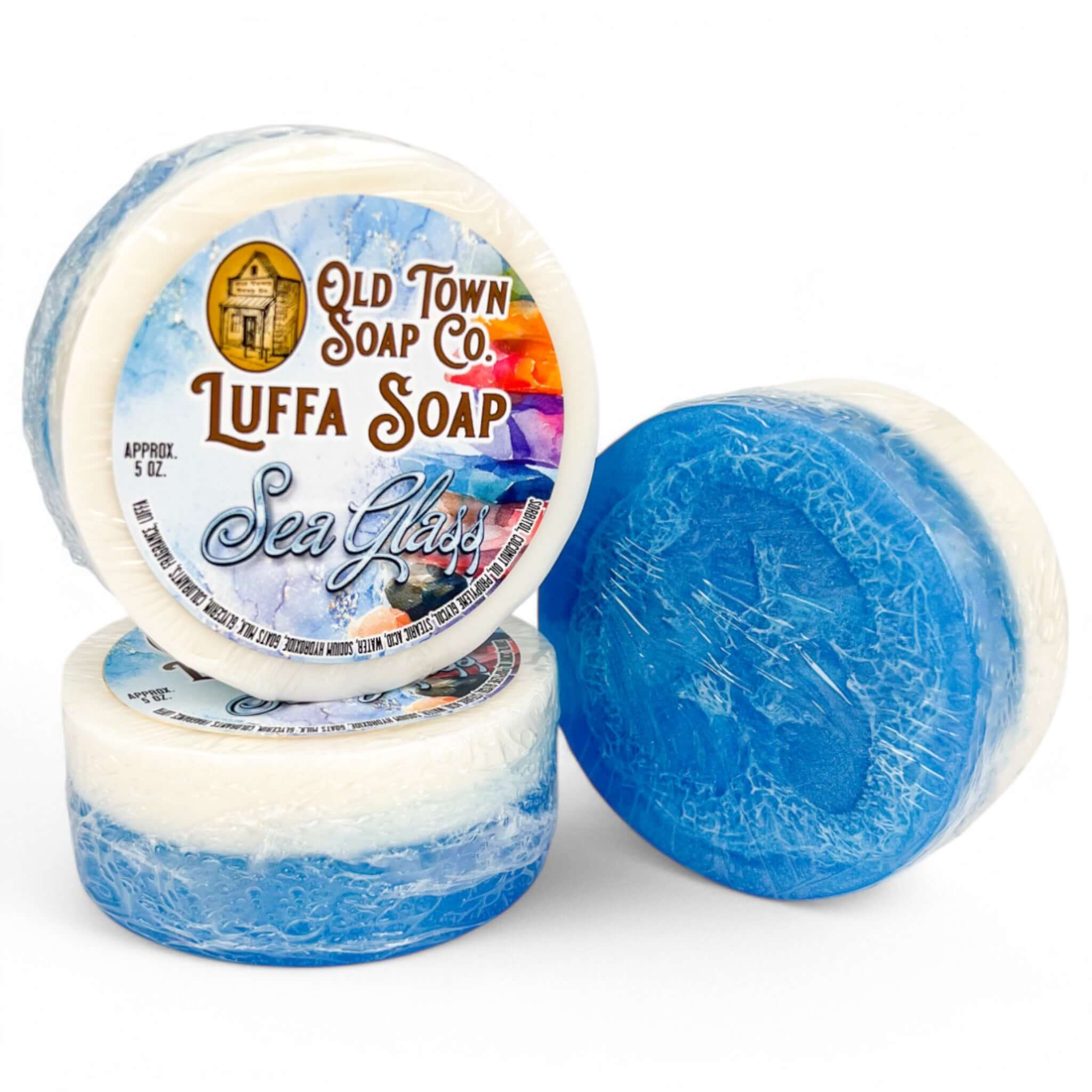 Sea glass -Luffa Soap - Old Town Soap Co.