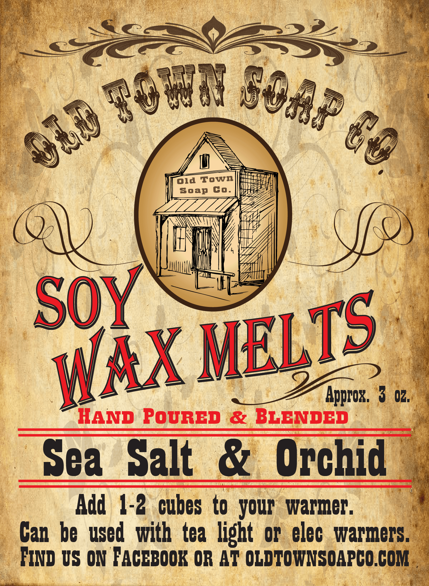 Sea Salt & Orchid Wax Melts - Old Town Soap Co.