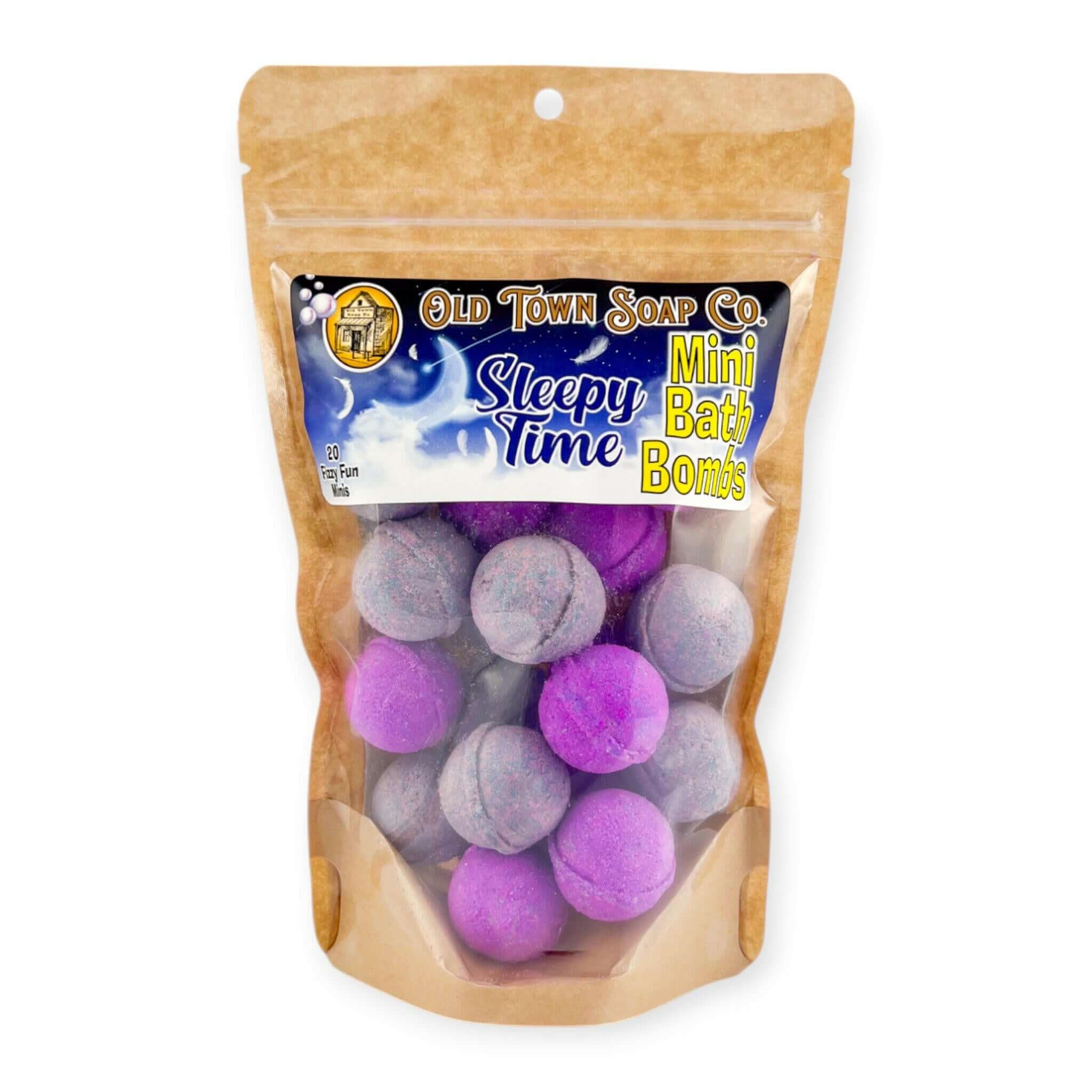 Sleepy Time Mini Bath Bombs - Old Town Soap Co.