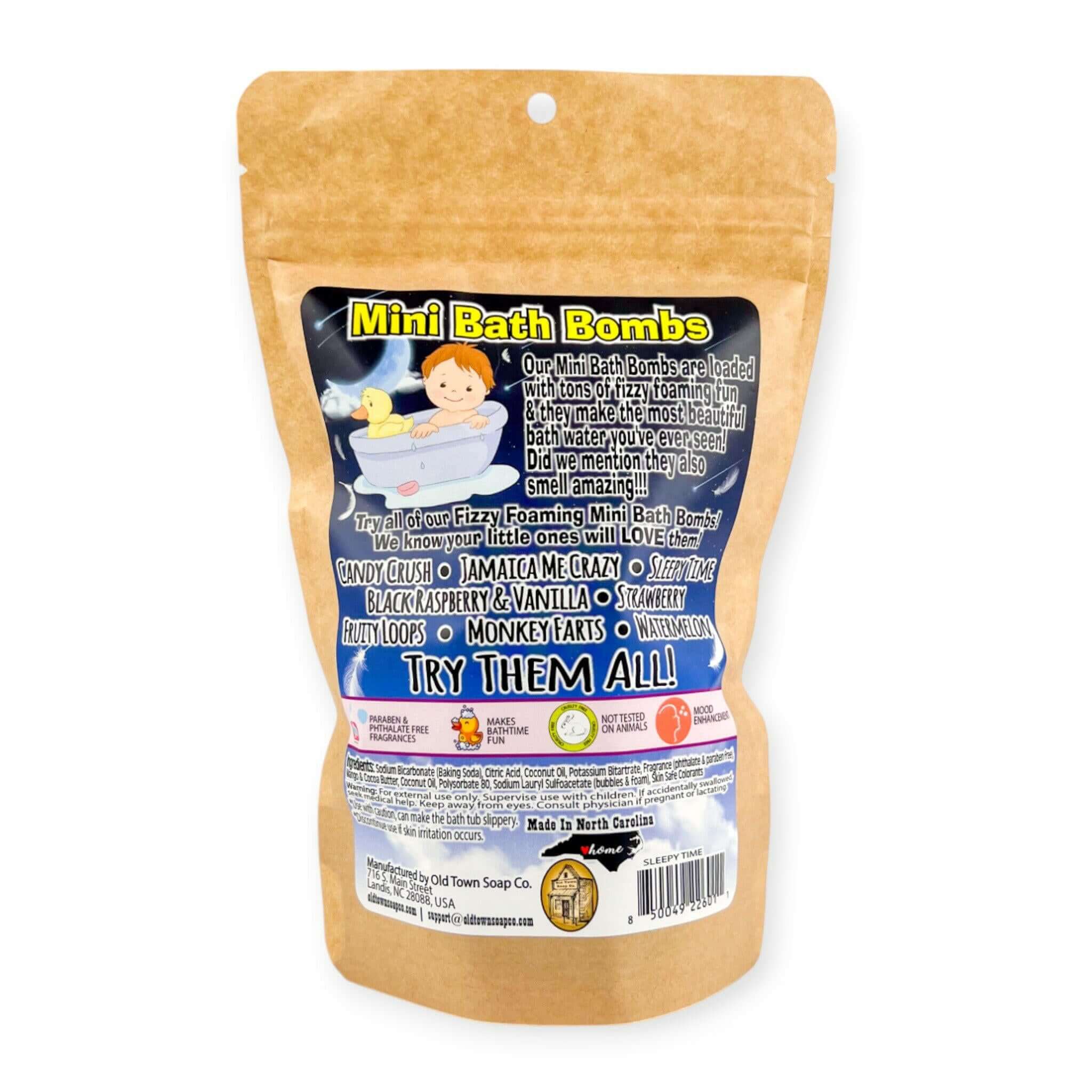 Sleepy Time Mini Bath Bombs - Old Town Soap Co.