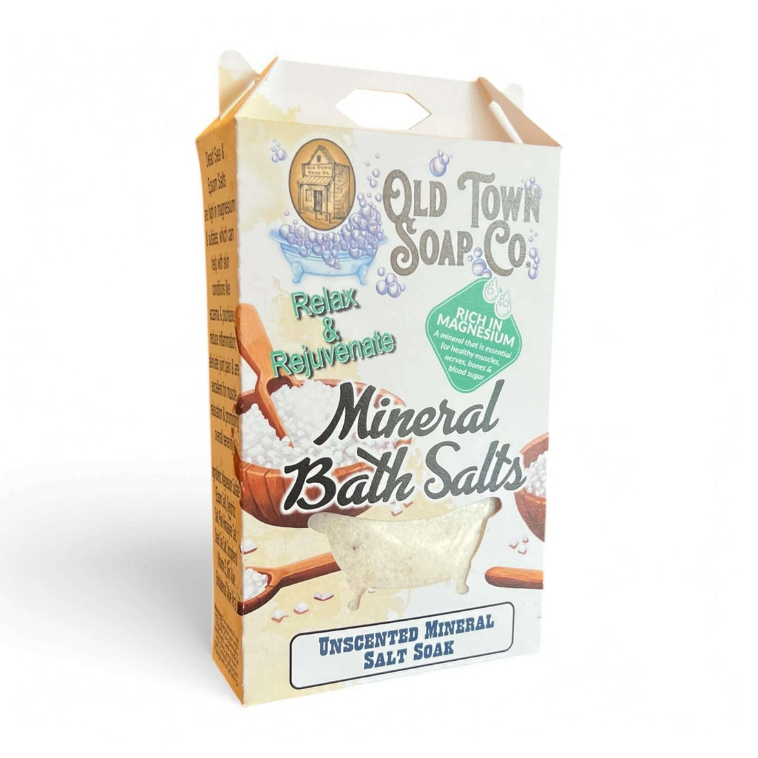 Unscented Mineral Salt Soak - Old Town Soap Co.