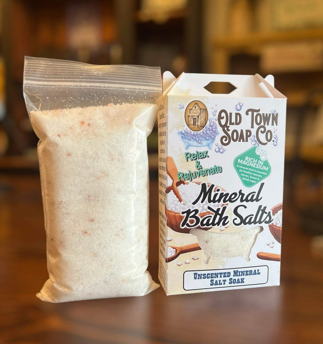 Unscented Mineral Salt Soak - Old Town Soap Co.