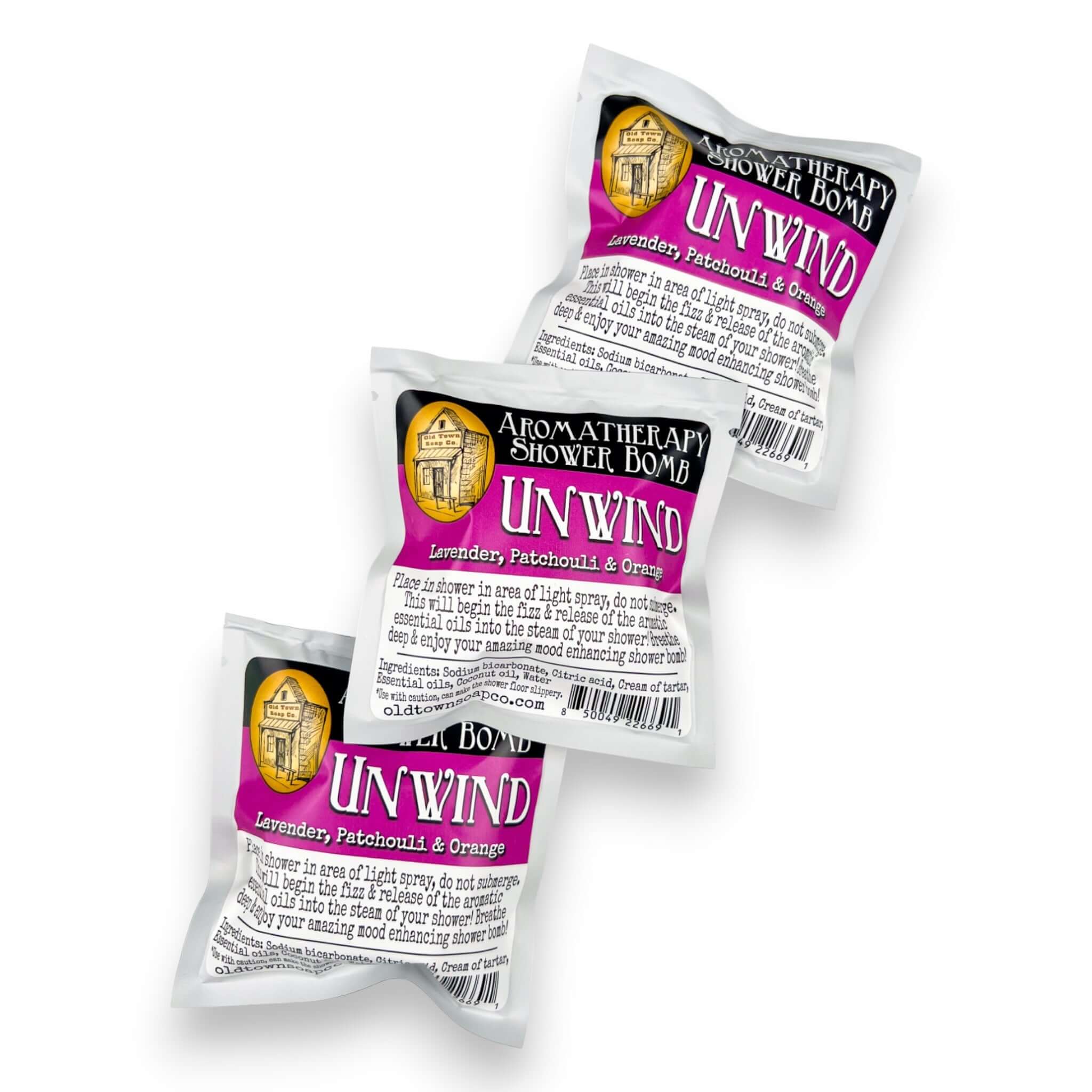 Single Aromatherapy Shower Bombs - Old Town Soap Co.