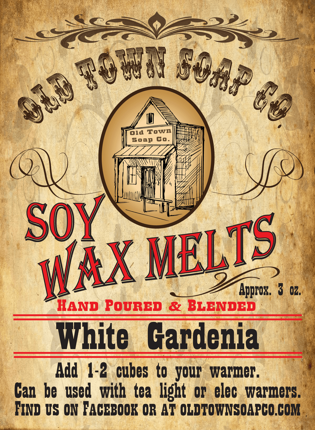 White Gardenia Wax Melts - Old Town Soap Co.