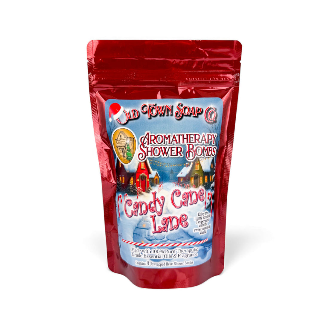 Limited Time Christmas 8pk Shower Bombs - 2 Scents - Old Town Soap Co.