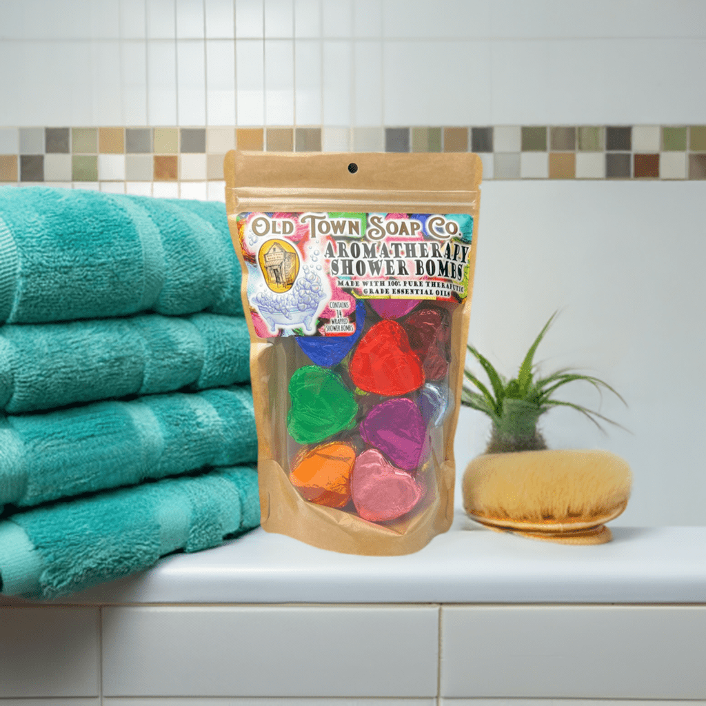 14 Pack Assorted Aromatherapy Shower Bombs - Old Town Soap Co.
