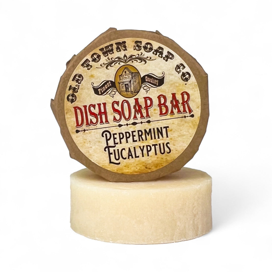 Peppermint Eucalyptus -Dish Soap Bar - Old Town Soap Co.