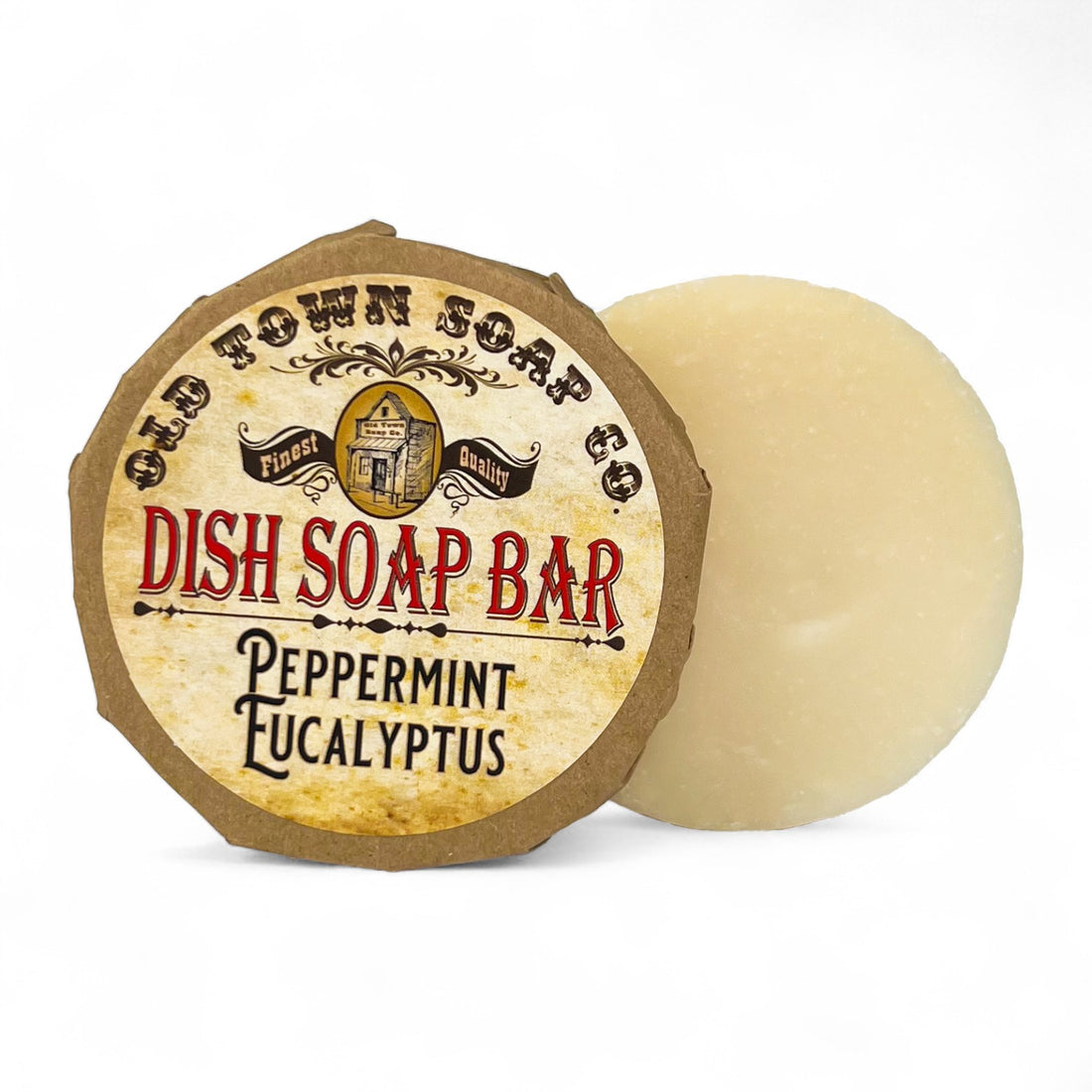Peppermint Eucalyptus -Dish Soap Bar - Old Town Soap Co.