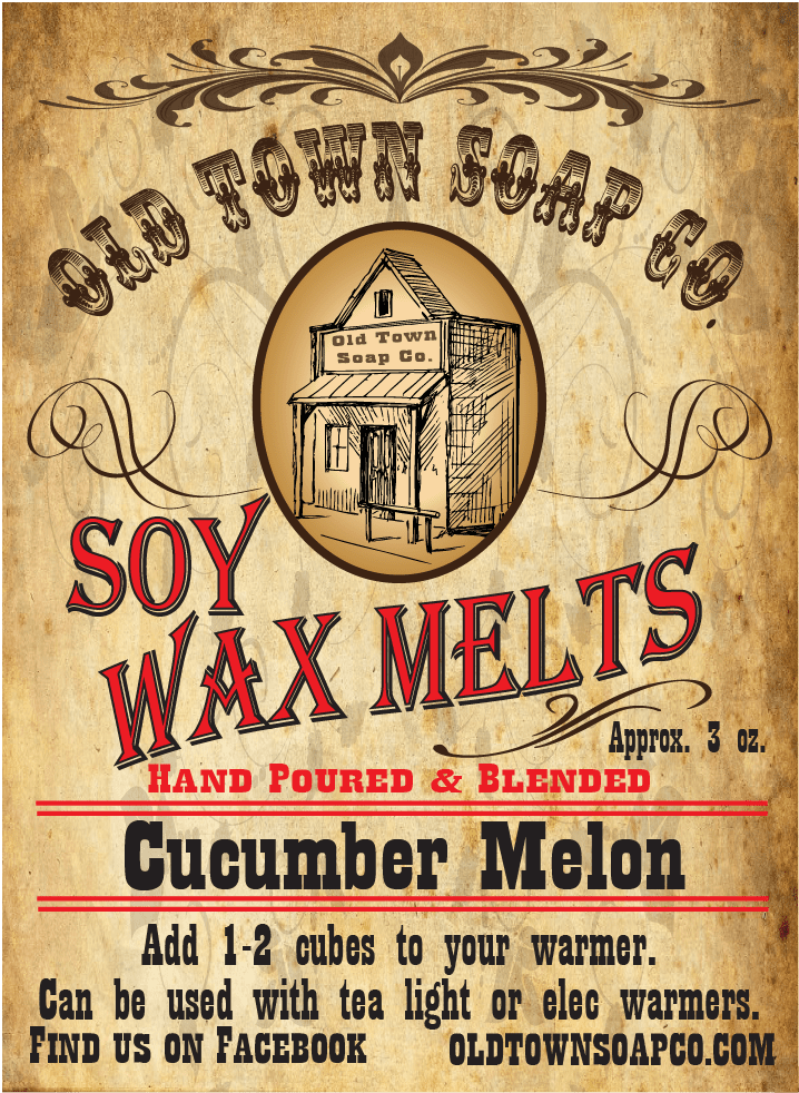 Cucumber Melon Wax Melts - Old Town Soap Co.