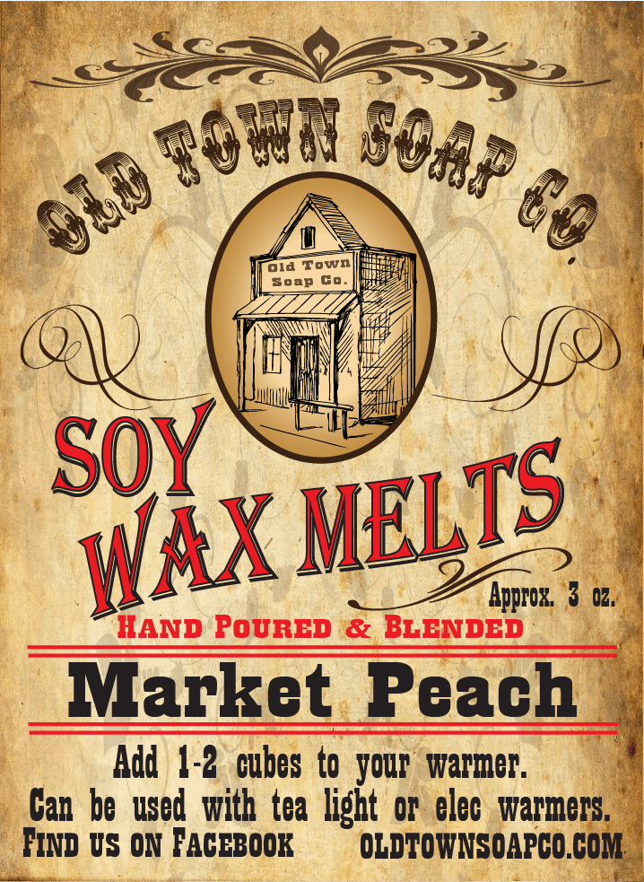 Market Peach Wax Melts - Old Town Soap Co.
